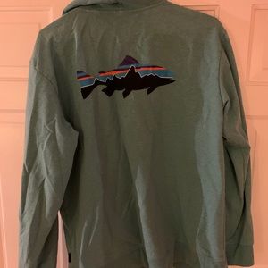 Patagonia heavyweight full zip hoodie - large